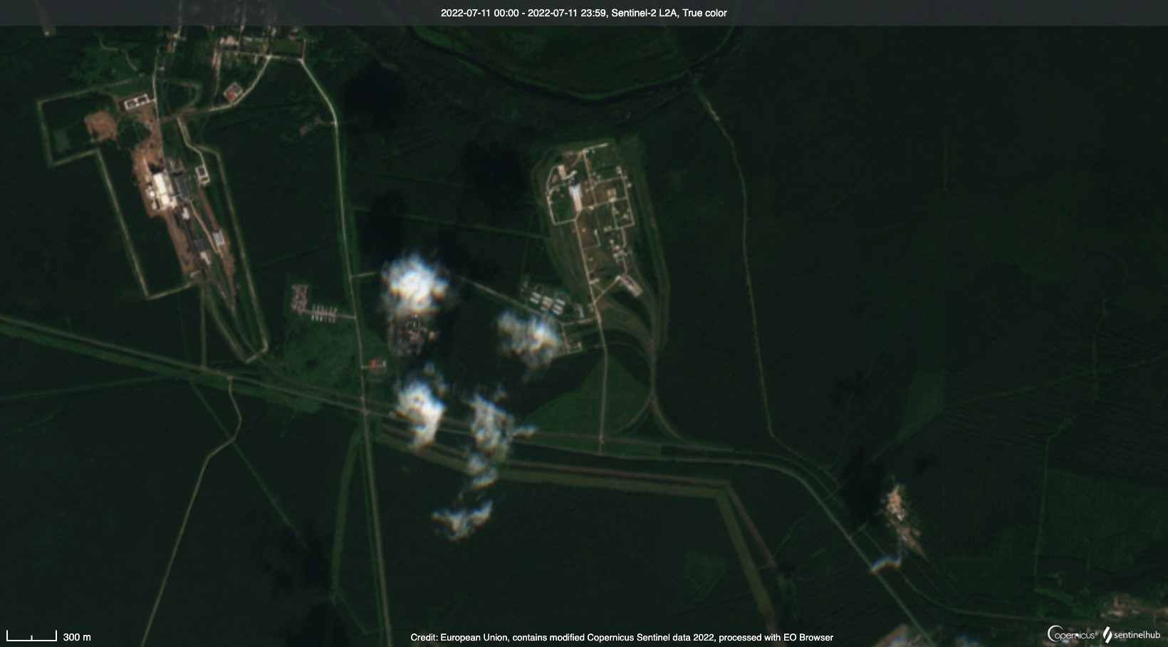 satellite image showing PLESETSK MISSILE AND SPACE COMPLEX, Russia