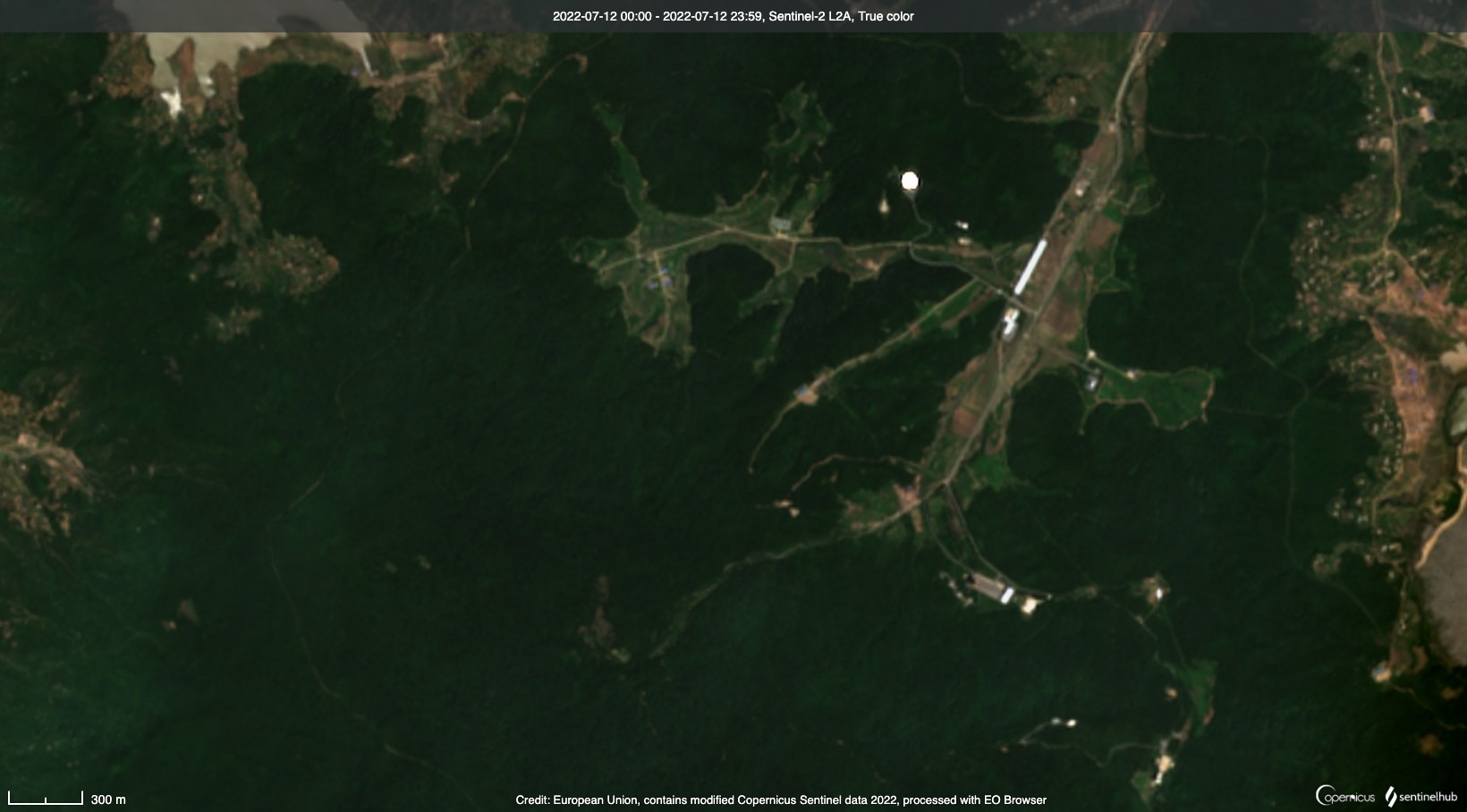 satellite image showing SOHAE SATELLITE LAUNCHING STATION, north korea