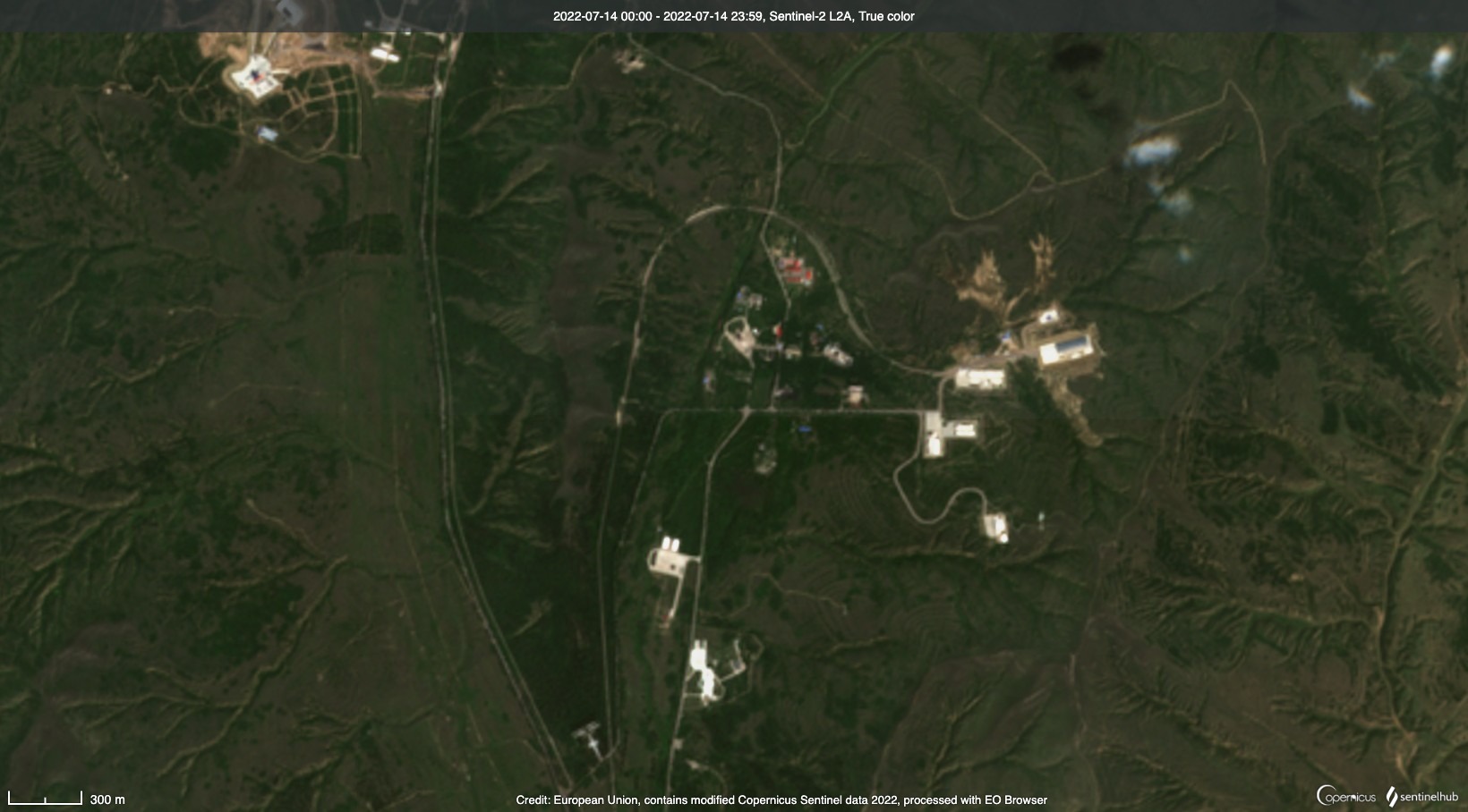 satellite image showing Kapustin TAIYUAN SATELLITE LAUNCH CENTER