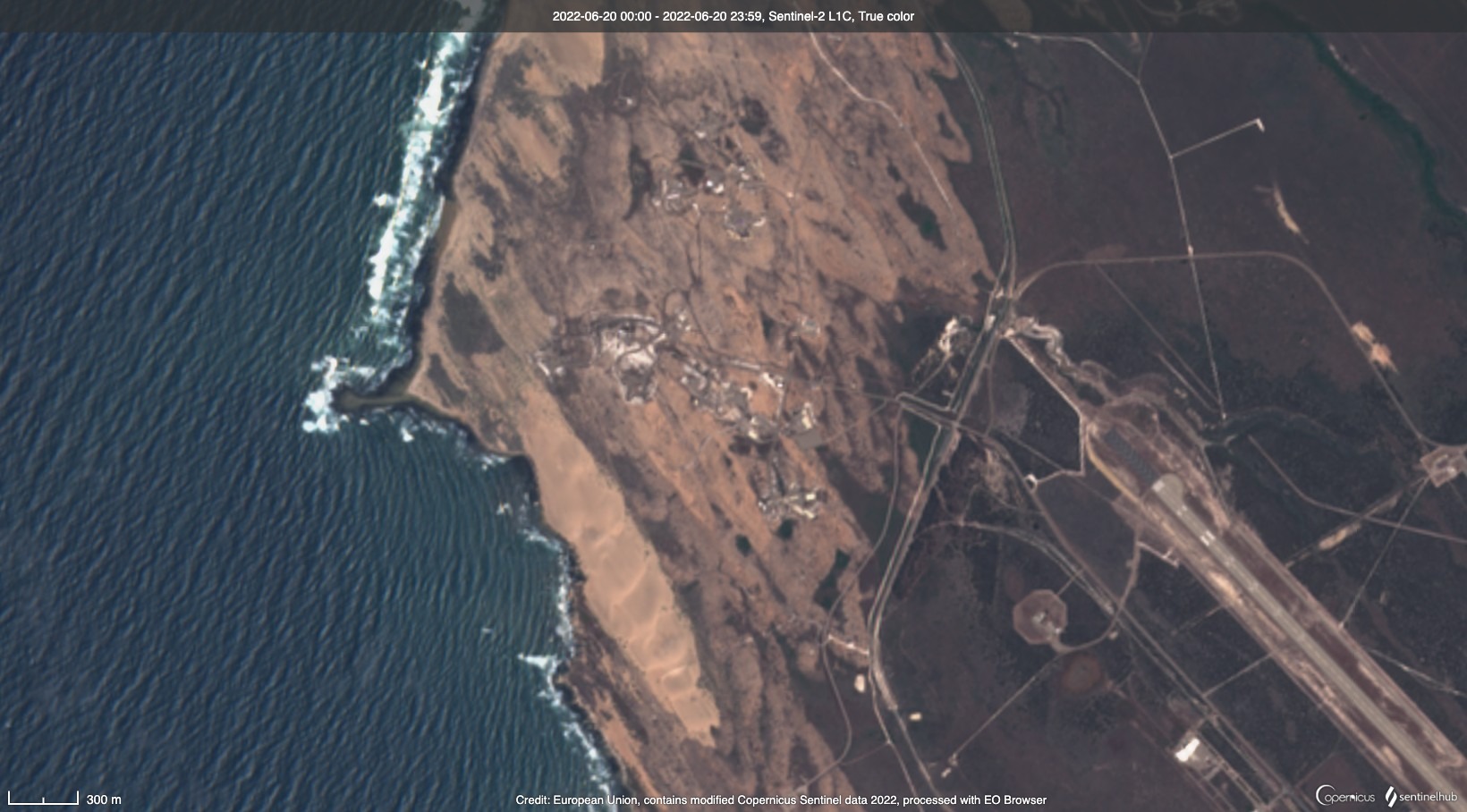 satellite image showing VANDENBERG SPACE FORCE BASE